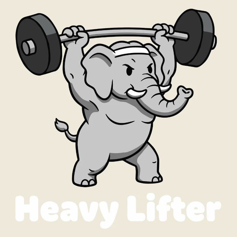 Musculation Éléphant Haltérophile Entraînement