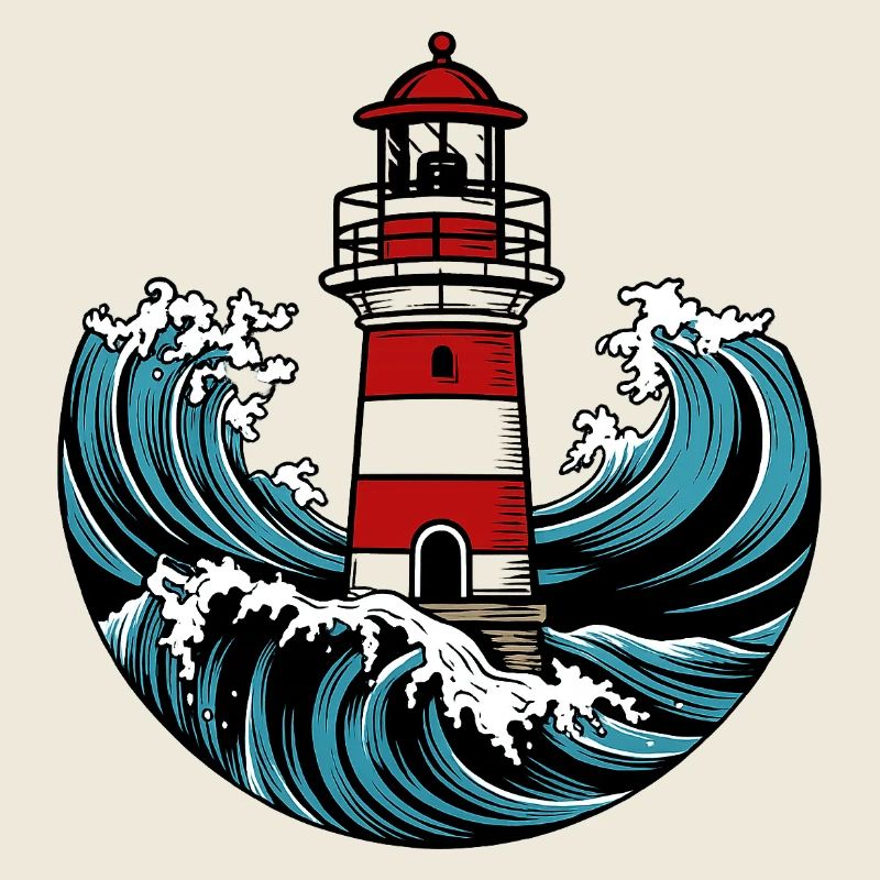 Lighthouse in the storm