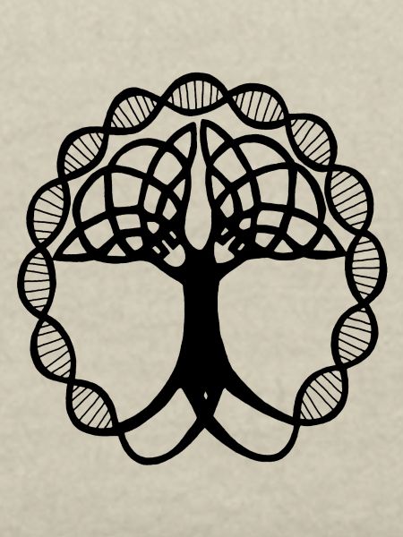 Seltsamer schwarzer Baum