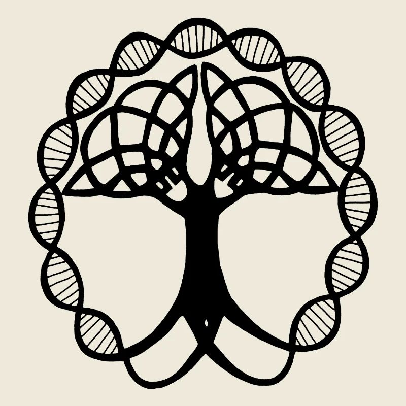 Seltsamer schwarzer Baum