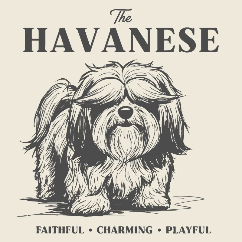 Havanese Charm Dog Design