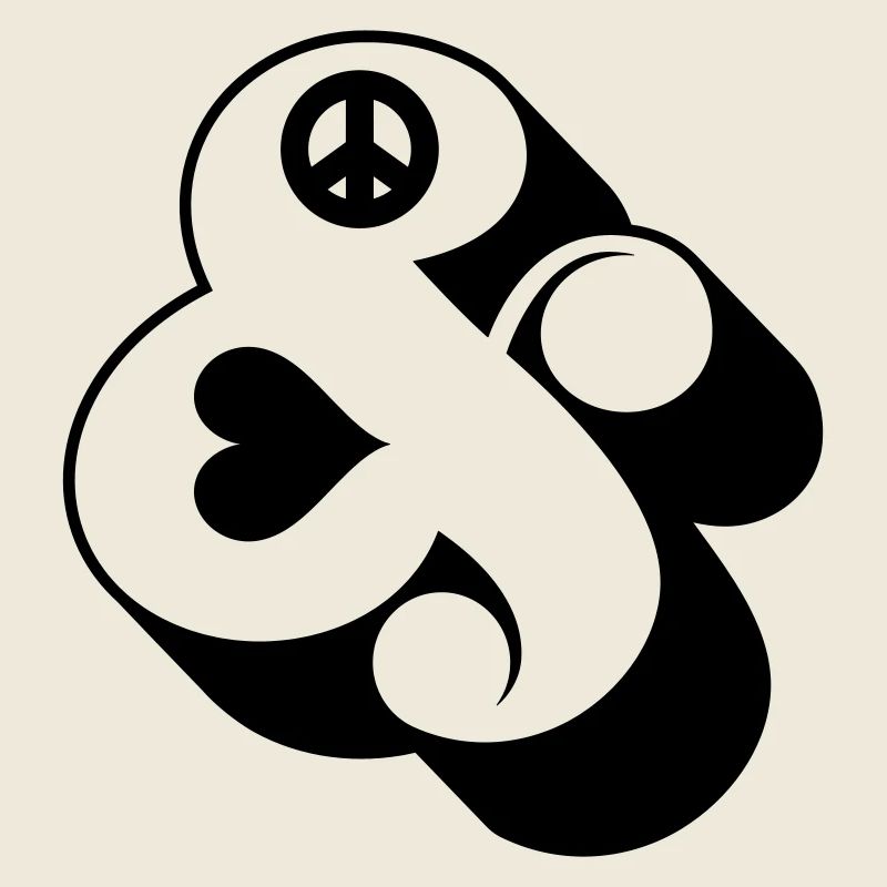Et-Zeichen & – Funky Swag Peace Und Symbol Design