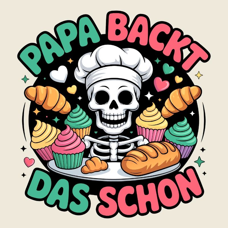 Dad bakes it nicely