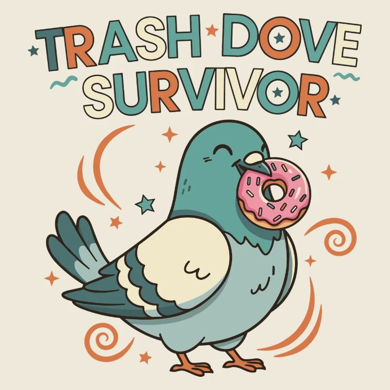 Trash Dove Survivor Donut