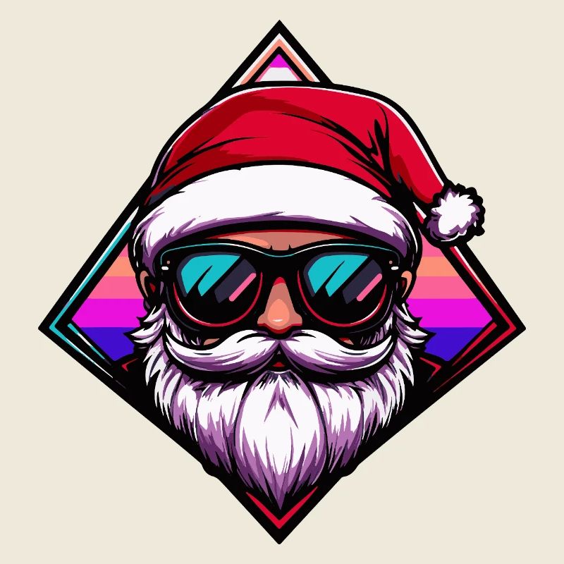 Santa mit Sonnenbrille 