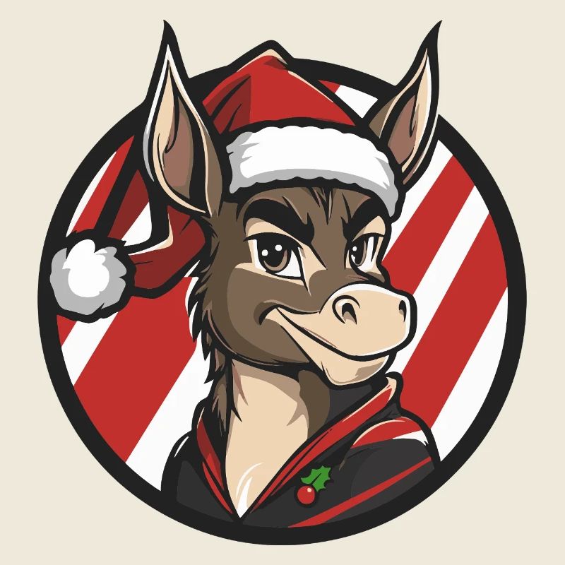 Santas Esel Motiv