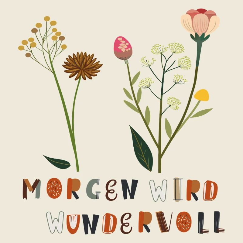 Morgen wird Wundervoll Blumen