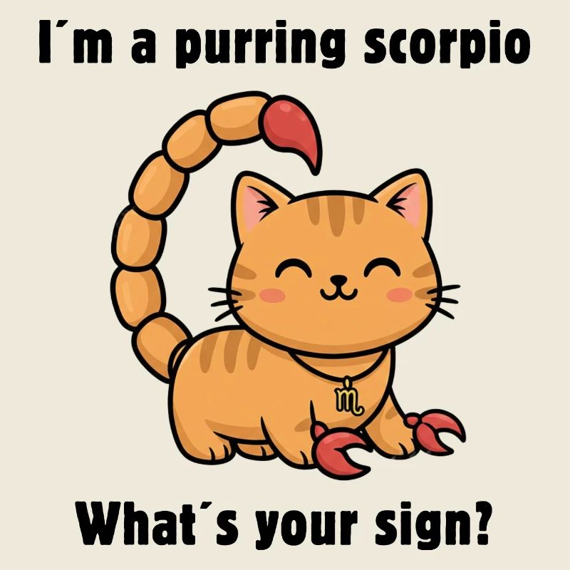 Signe du zodiaque Chat Scorpion – Chat Scorpion mignon