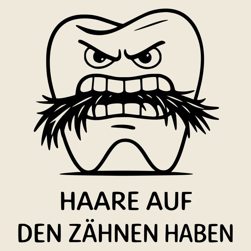 Les poils sur les dents ont une expression