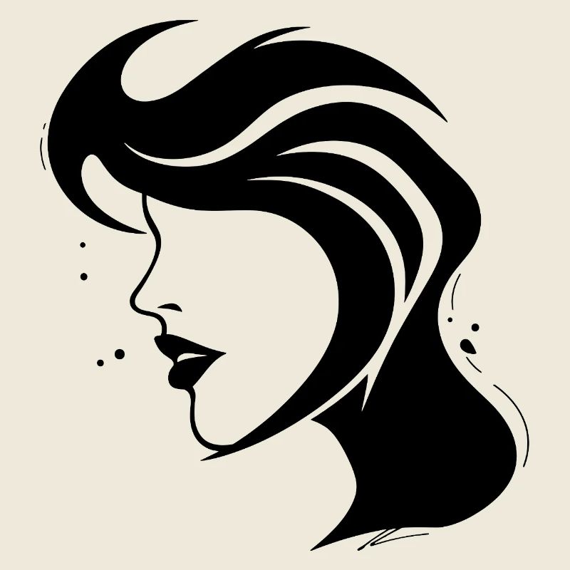 Silhouette Woman - Abstract Face