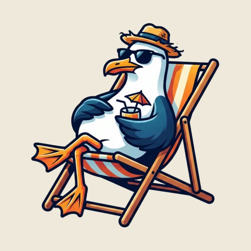 Beach Lounge Seagull