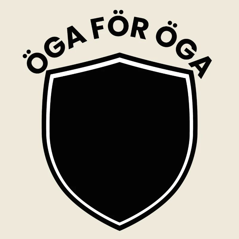 Un motif œil pour œil Shield en noir et blanc