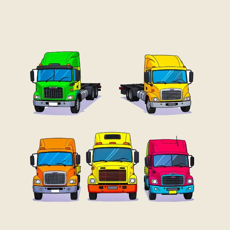 Lebendige Trucken-Sammlung