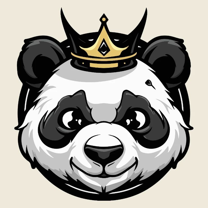 Couronne de tête de panda