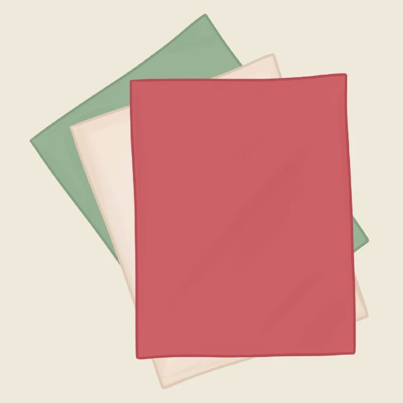 Pile de papier pastel