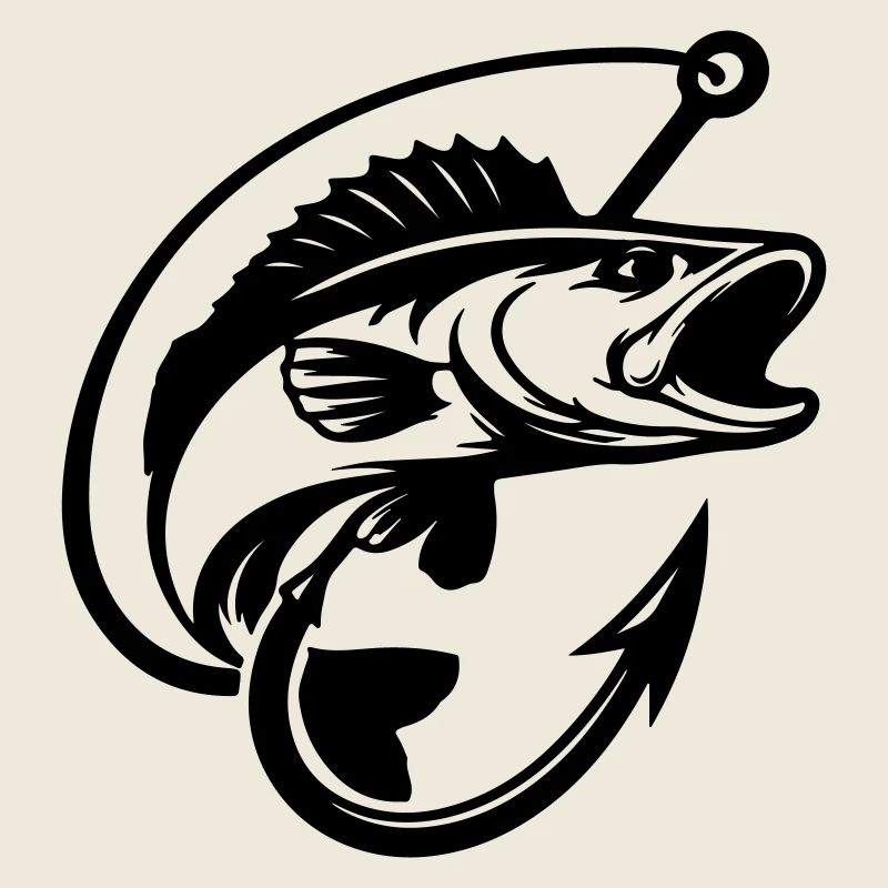 Logo de pêche au brochet