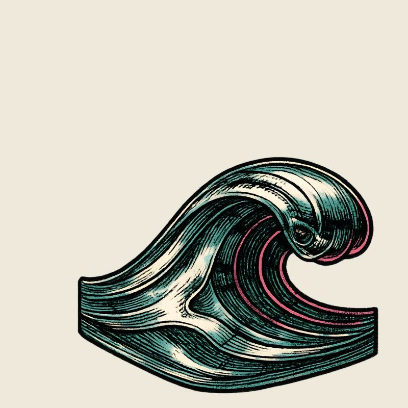 Japanese Retro Wave Ocean