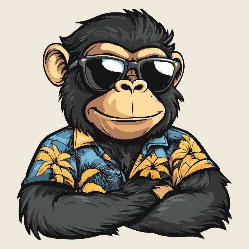 Vacances de bandes dessinées Singe