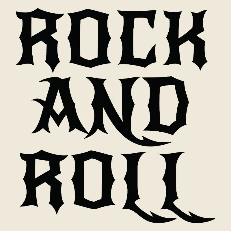 Logo gothique rock and roll