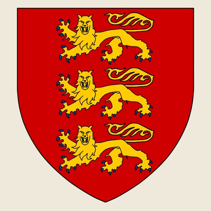 Mittelalterliches heraldisches Wappen Englands