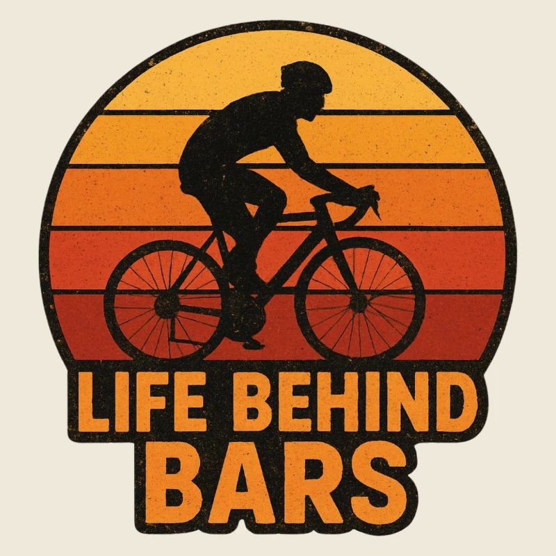 Life Behind Bars – Radfahrer Silhouette