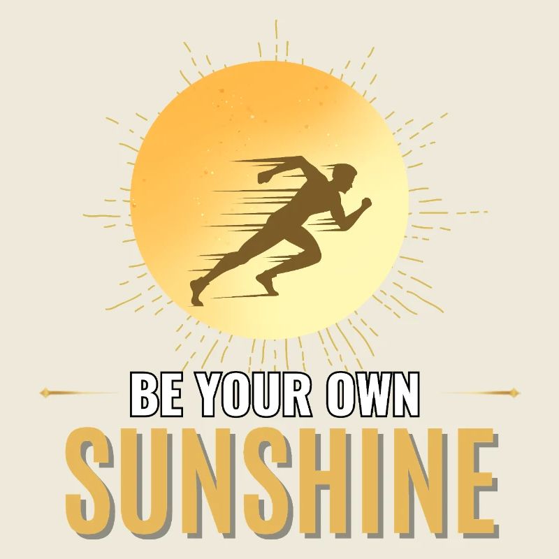 Soyez votre propre rayon de soleil pour la course