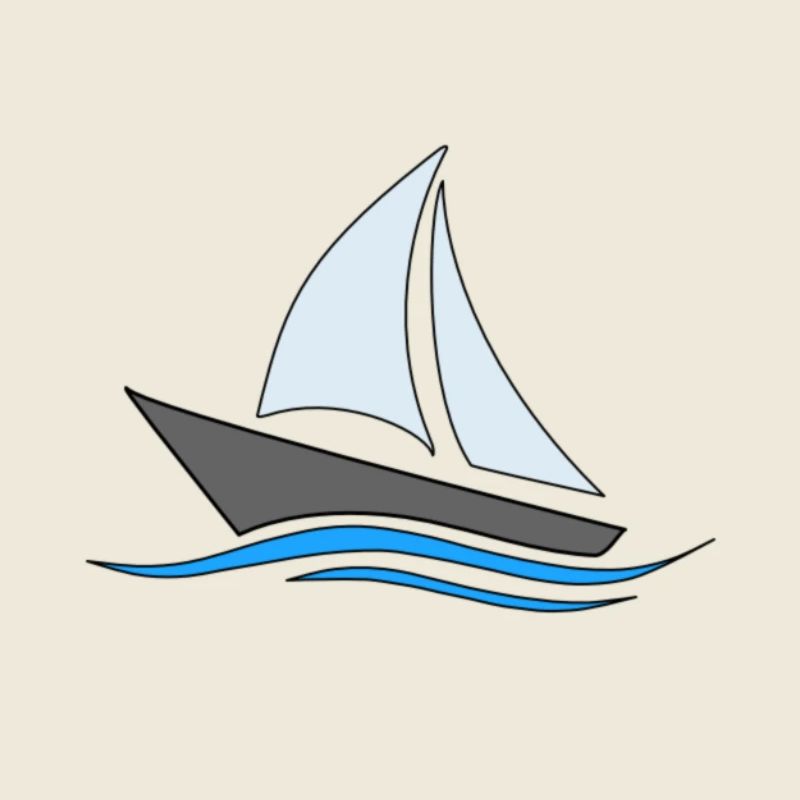 Schiff auf hoher See