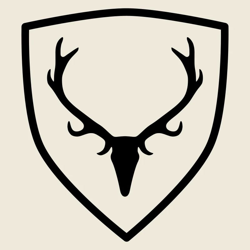 Wappen mit Geweih