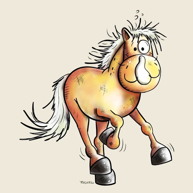 Flotter Haflinger I Hafi I Pferd I Pferdemotiv Fun