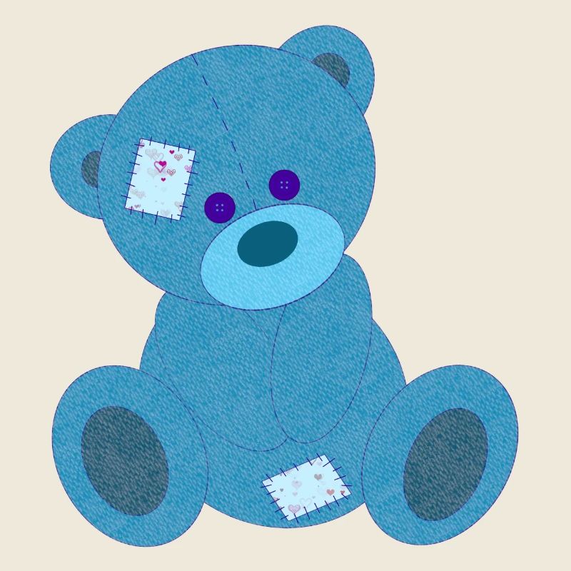 Ourson bleu
