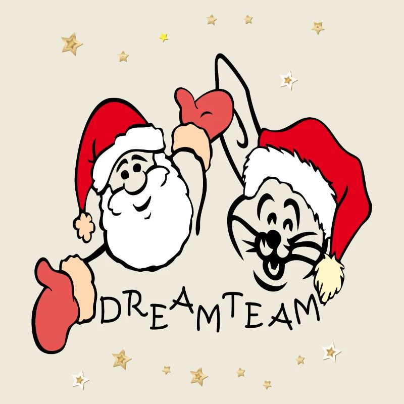 Dream Team Père Noël et lapin de Pâques