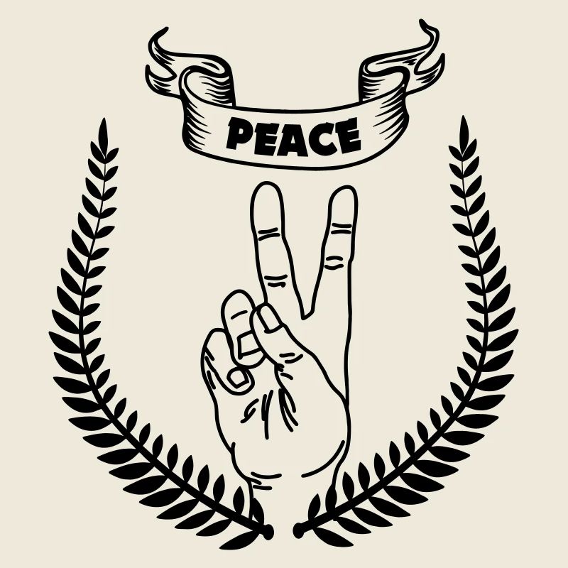 Handgeste Frieden FRIEDEN 2