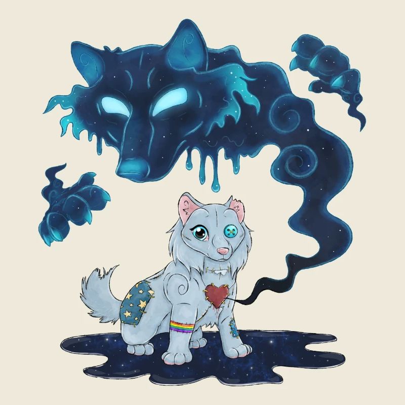 Haunted Plushie Doll : Peluche Loup Hantée