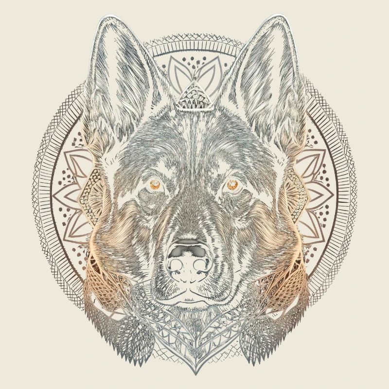 German Shepherd Graphic Design