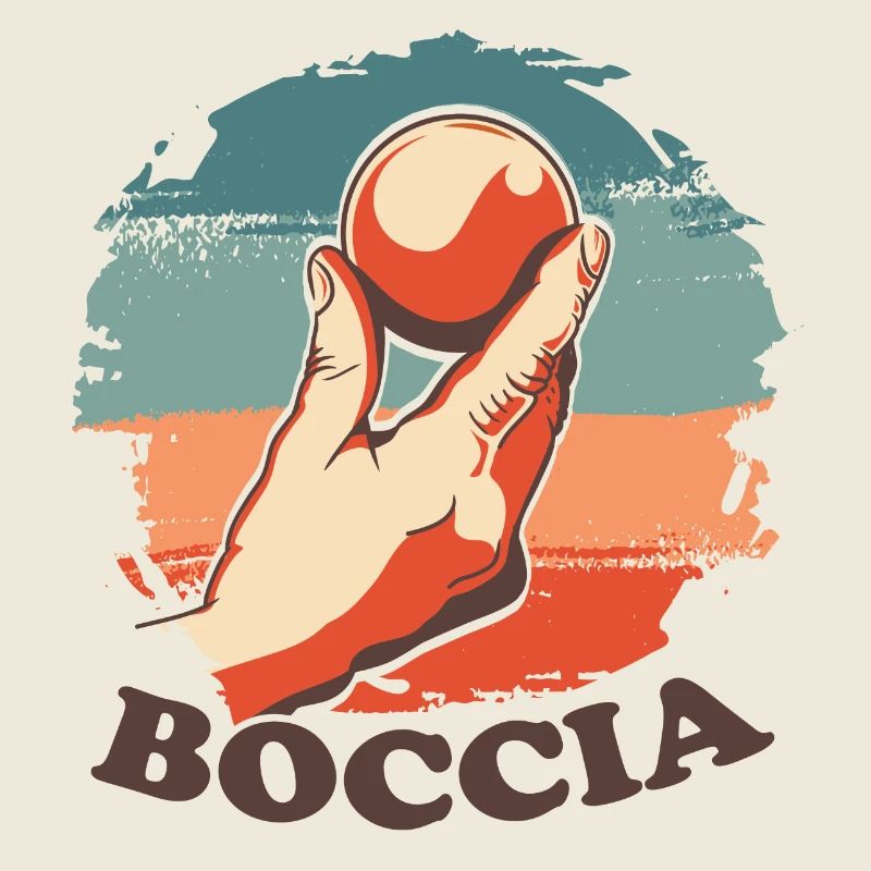 Boccia player Clothing with bocce balls Boccia