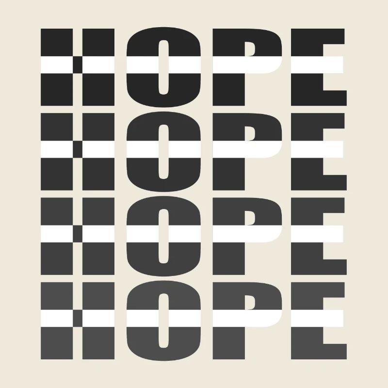 Hope Grid : Matrice typographique monochrome
