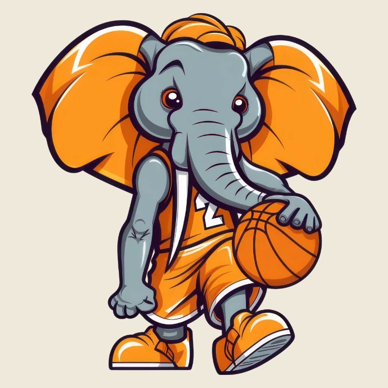 Joueur de basket-ball Elephant