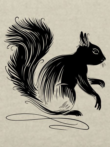 Eichhörnchen Tier Silhouette