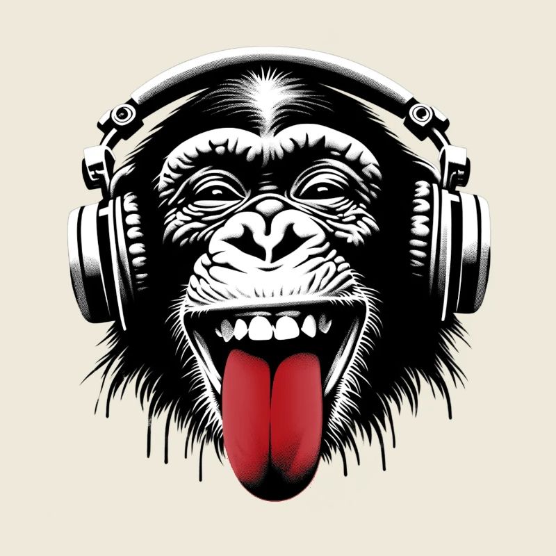 Kopfhörer Affe Musik Monkey World 🎧