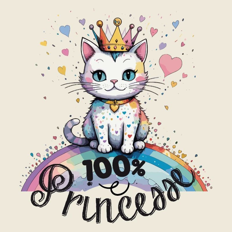 100% princesse, humour de chat !