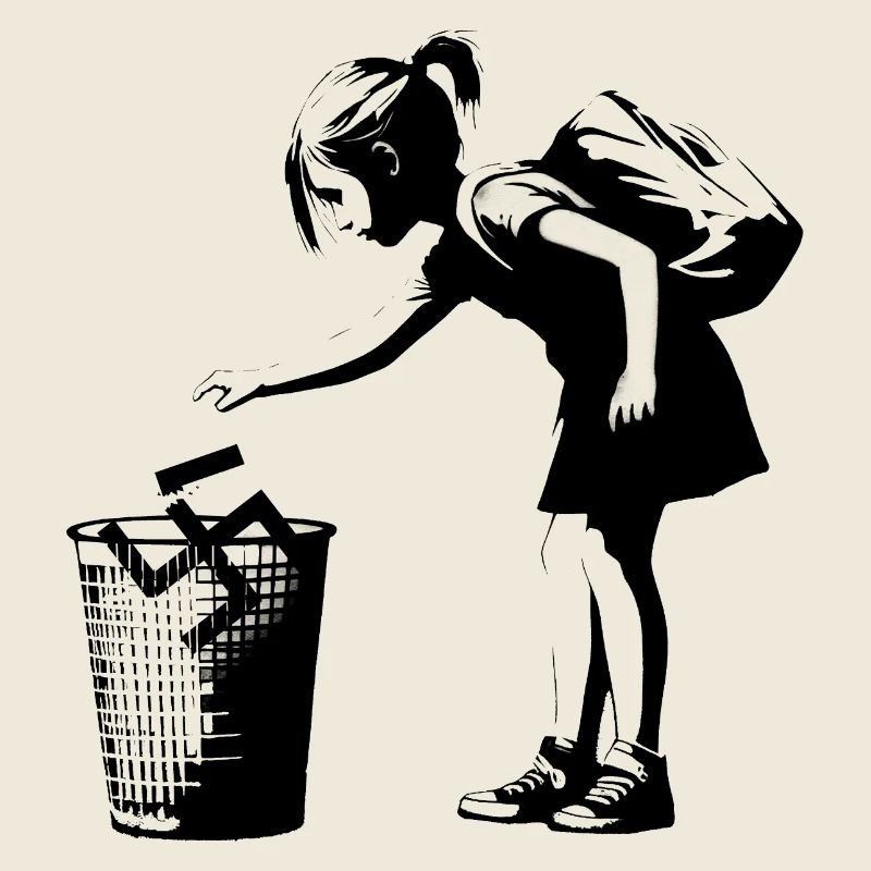 Swastika Trash Streetart Stil