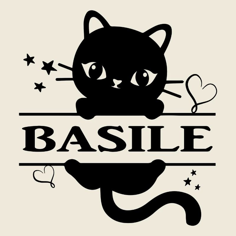 Basile t-shirt chat idée cadeau chat