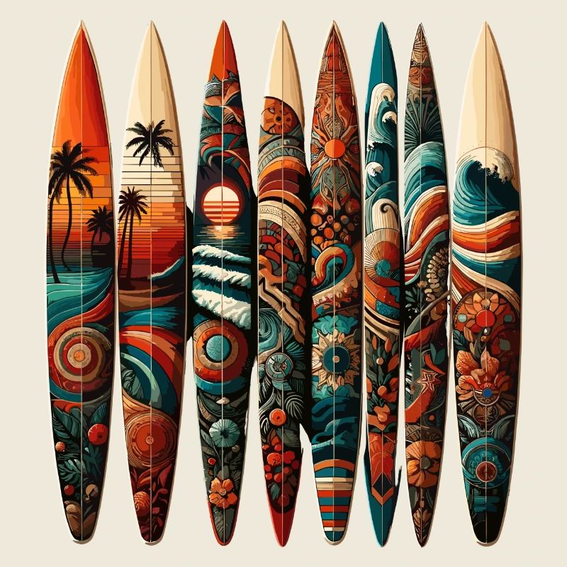 Tropical surf look