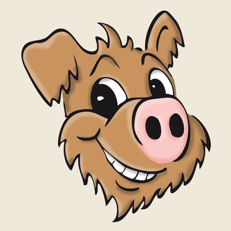 Pig dog - smiling