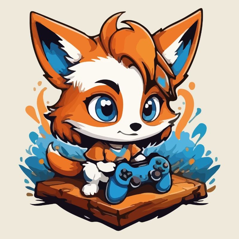 Gamer Schlauer Gaming Fuchs