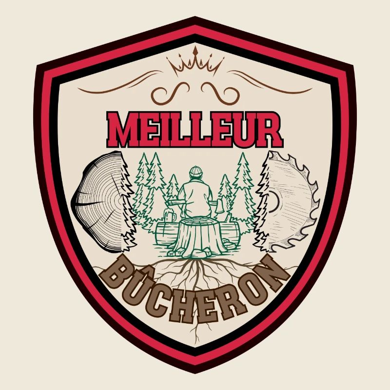Meilleur Bûcheron. Garde forestier. Papa bûcheron