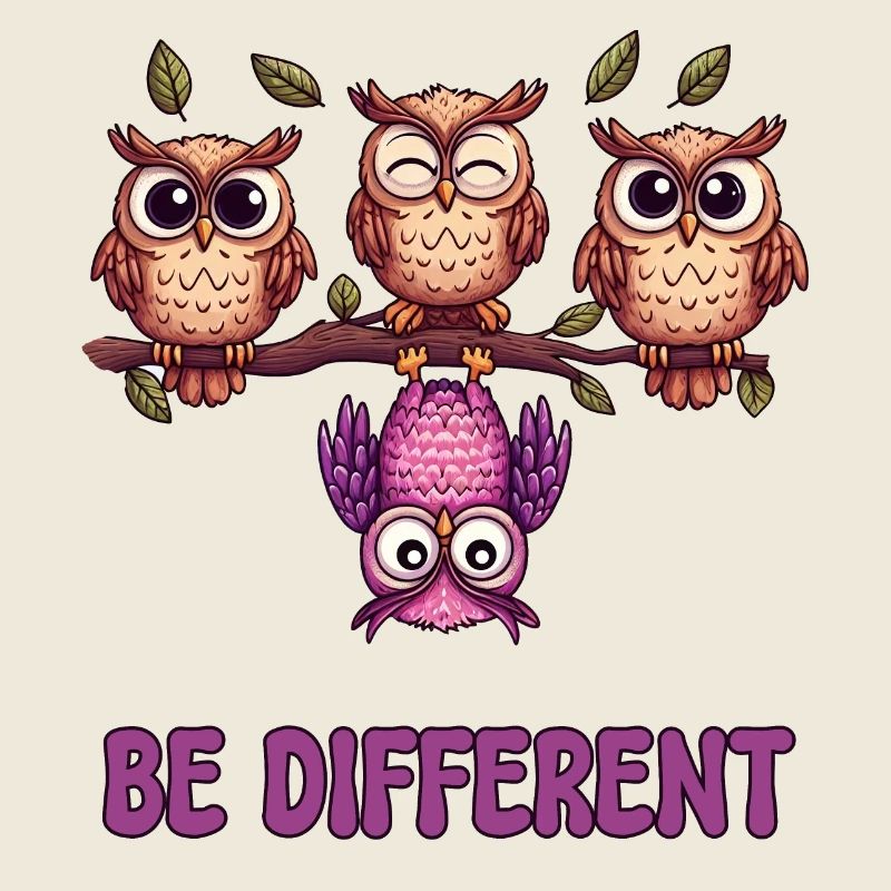 Blending In Ist So Überbewertet Be Different Cute Owls