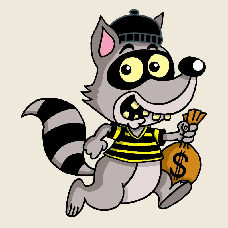 Diebischer Waschbär