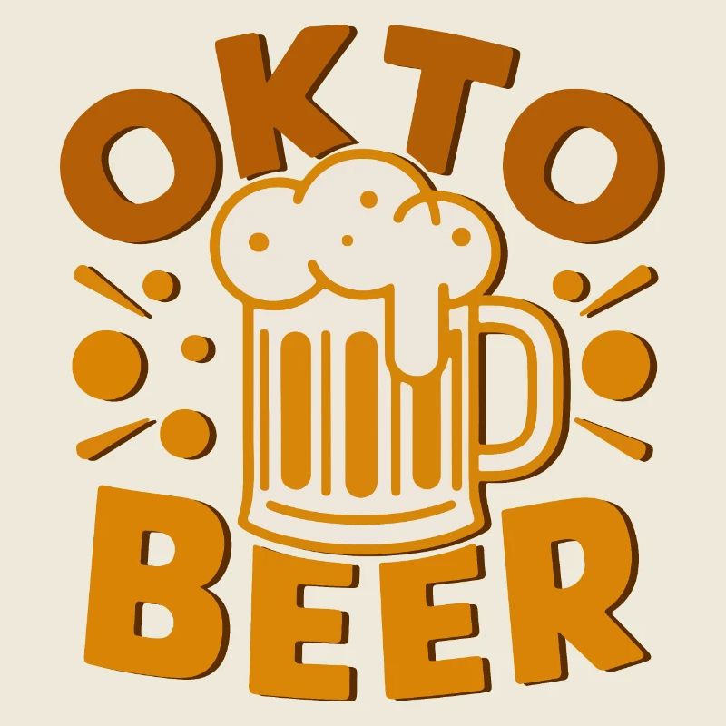 Oktober Beer Cheers Illustration