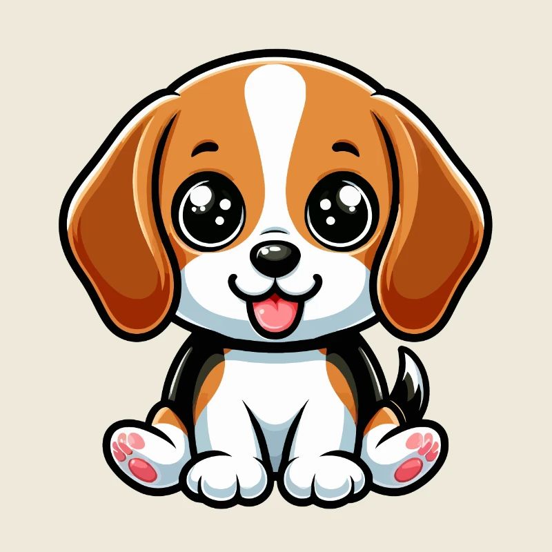 Kawaii Beagle Hund